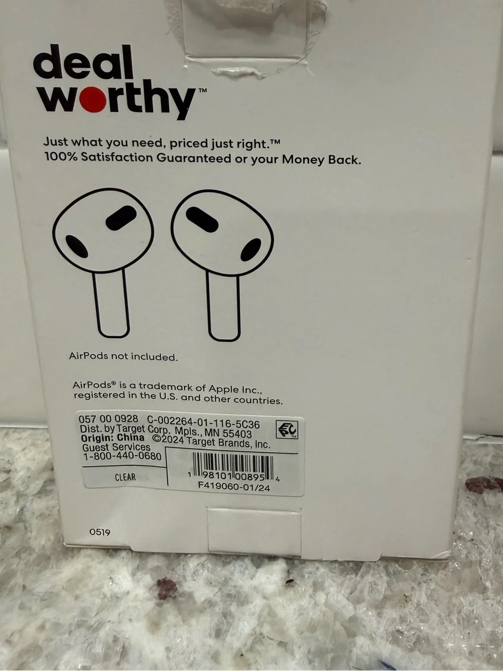 3/$15* Earbud Case Cover for AirPods 3rd Gen - Translucent Clear NIB